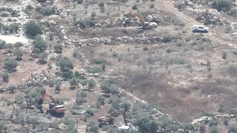 L'Administration civile a évacué des empiètements sur les terres d'État destinées à l'expansion des colonies Ganim et Kadim