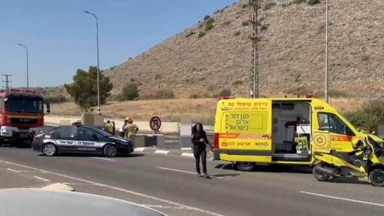 נפצע באורח בינוני סמוך למלכיה, ופונה במסוק לרמב"ם